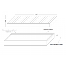 Hardback Pleated Bench